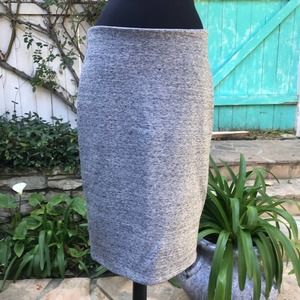 H&M Grey Pencil Skirt Size Medium